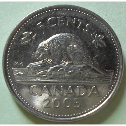 (А) Канада 5 центов 2005