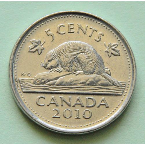 (А) Канада 5 центов 2010