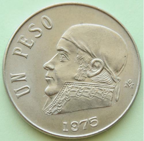 (А) Мексика 1 песо 1975