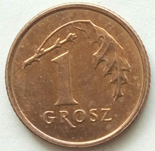 (А) Польша 1 грош 2008