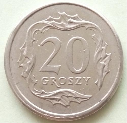 (А) Польша 20 грошей 2009