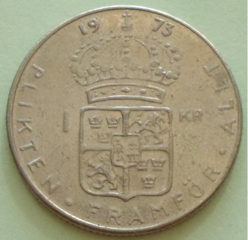 (А) Швеция 1 крона 1973