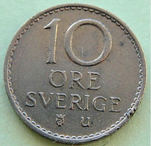 (А) Швеция 10 эре 1966