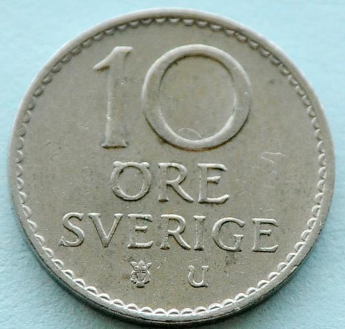 (А) Швеция 10 эре 1969
