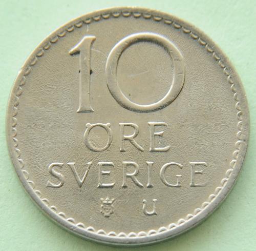 (А) Швеция 10 эре 1972