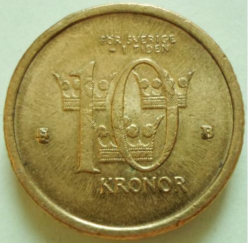 (А) Швеция 10 крон 2001