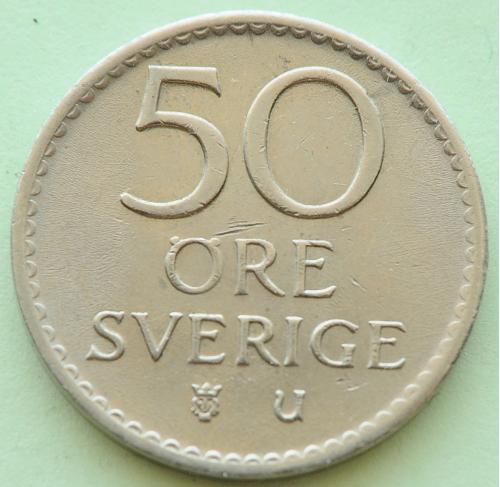 (А) Швеция 50 эре 1971