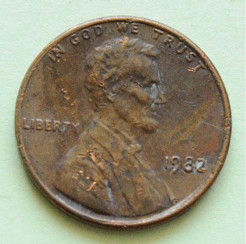 (А) США 1 цент 1982
