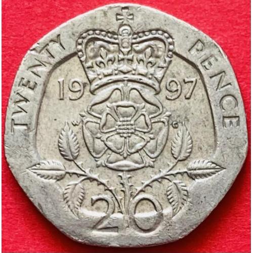 (А) Великобритания 20 пенсов 1997