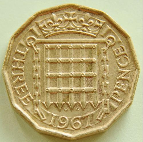 (А) Великобритания 3 пенса 1967