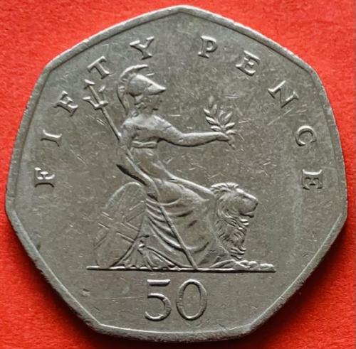 (А) Великобритания 50 пенсов 2006
