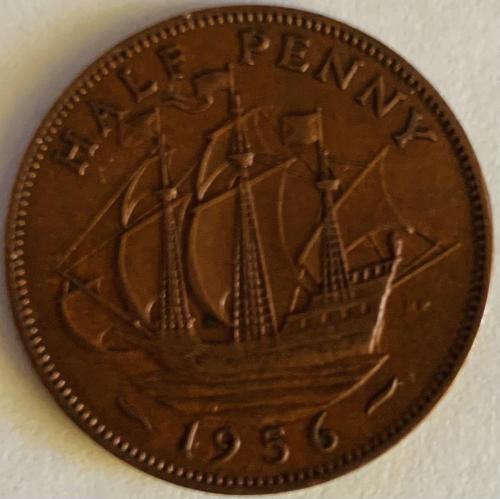 (А) Великобритания ½ пенни 1956