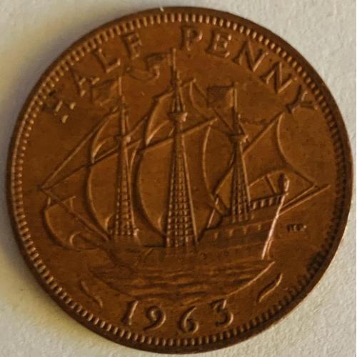 (А) Великобритания ½ пенни 1963