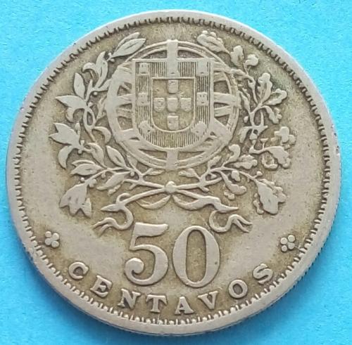 Португалия 50 сентаво 1951