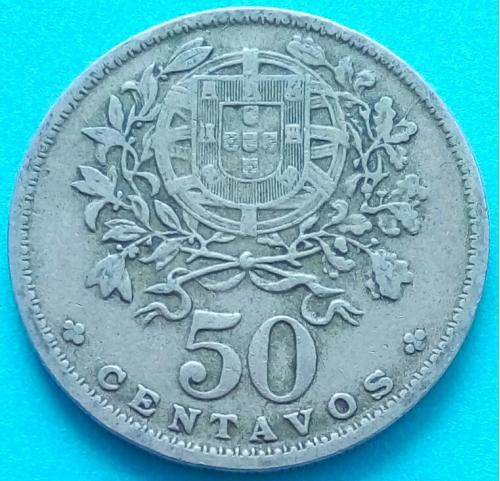 Португалия 50 сентаво 1957
