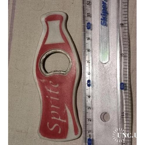 Открывашка "Sprite" металлическая в форме бутылки от кока-колы