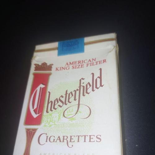 Пачка от сигарет "Честерфилд" chesterfield