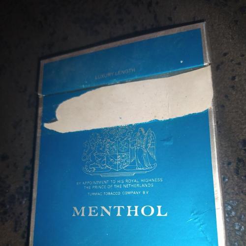 Пачка от сигарет Ментол menthol