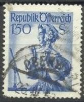 марки Австрии 1951