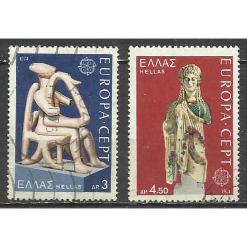 марки Греции 1974 