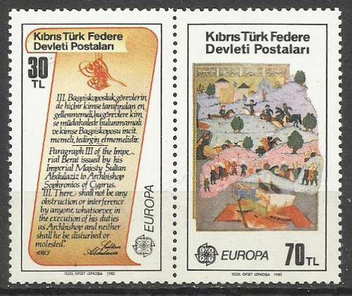марки Кипра (турецкий) 1982  EUROPA **
