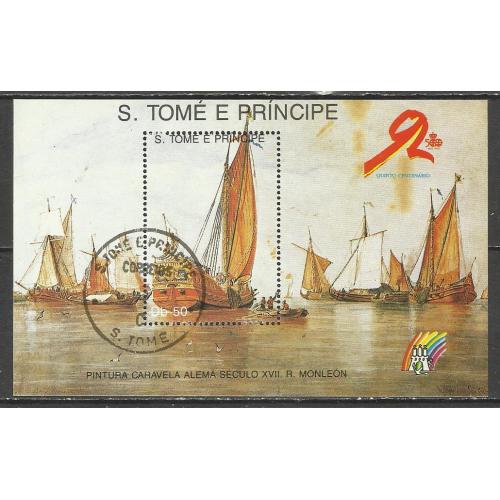  марки Сан-Томе и Принсипи 1989  Корабли