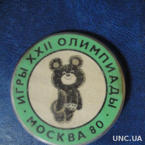 Олимпиада 1980 Олимпийский Мишка (зеленый)