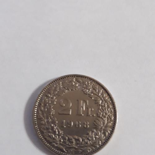 Два франка 1968 года