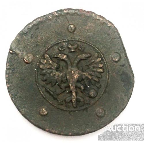 5 копеек 1727, КД - Биткин 305. Красный монетный двор.