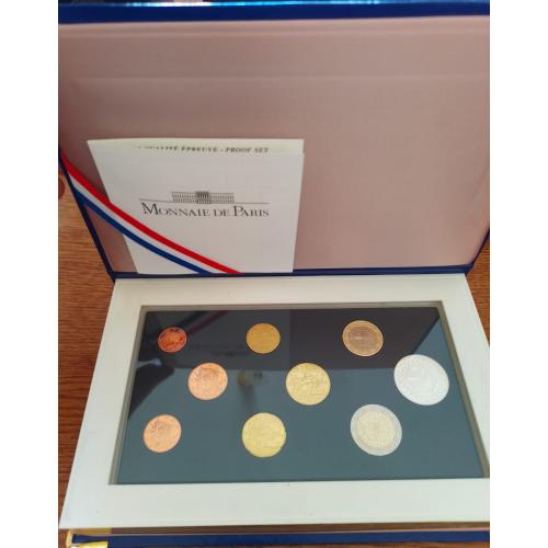 Набор евро монет Monnaie De Paris 2005 года, в качестве Proof.