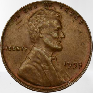 1  цент = пшеничний = 1953  США 