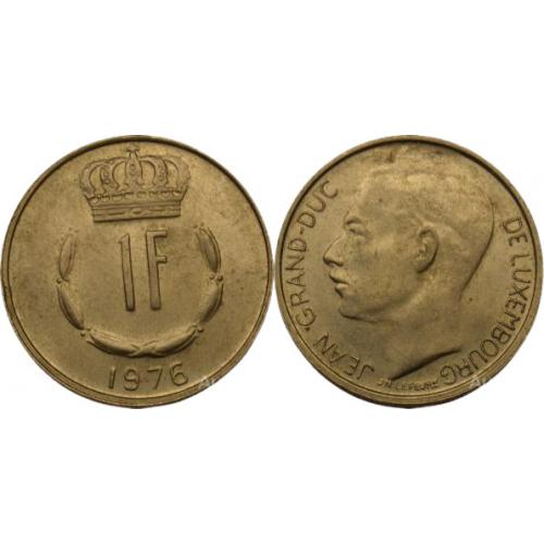 1 франк 1976 ЛЮКСЕМБУРГ = РЕДКАЯ