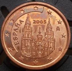 2 євроцента 2005  ІСПАНІЯ = 