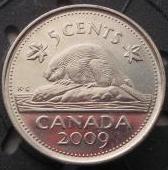 5 центів 2009 КАНАДА