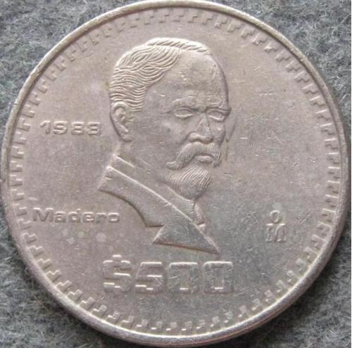 500 песо 1988 МЕКСИКА