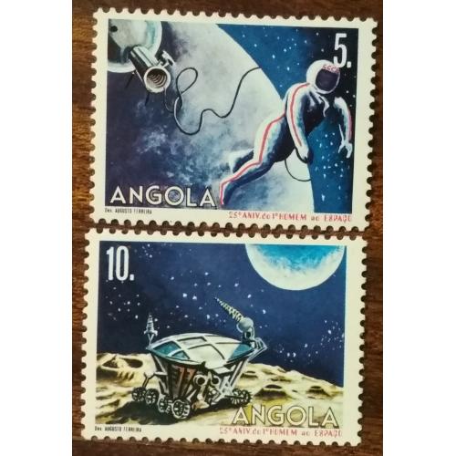 Ангола 25 лет со дня первого полета человека в космос 1986