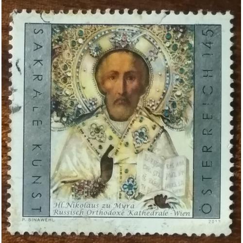 Австрия  Религиозное искусство Австрии - Икона Святителя Николая Мирликийского 2013