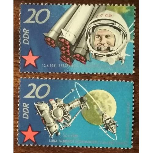 ГДР 10 лет советским космонавтам 1971