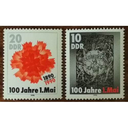 ГДР 100-летие 1 мая 1990