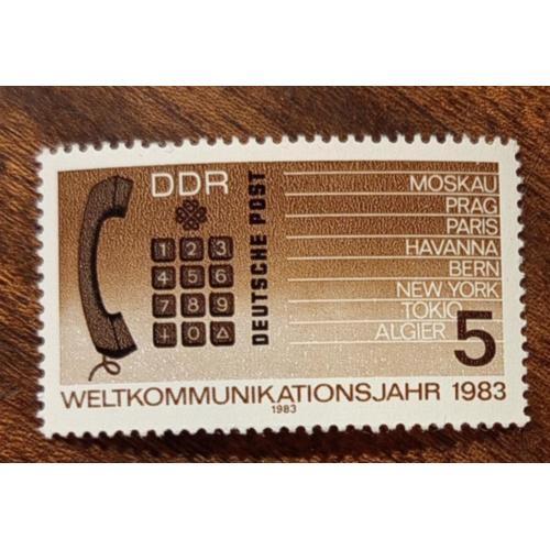 ГДР Всемирный год коммуникаций 1983