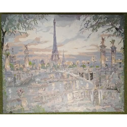 Картина Париж Эйфелевая башня
