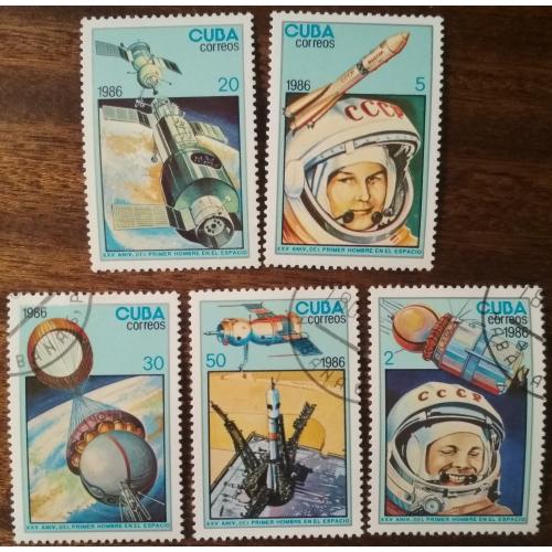 Куба 25 лет со дня первого полета человека в космос 1986