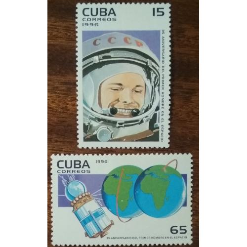 Куба 35 лет со дня первого полета человека в космос 1996