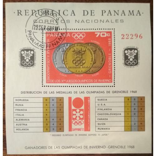Панама Обладатели золотых, серебряных и бронзовых медалей Зимних Олимпийских игр - Гренобль, Франция
