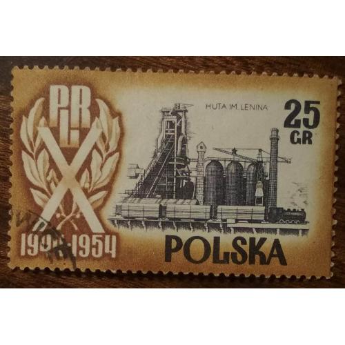 Польша  10 лет Польской Народной Республики 1954
