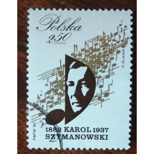 Польша 100 лет рождения Кароля Шимановского 1982