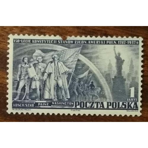 Польща 150-та річниця заснування Сполучених Штатів Америки 1938