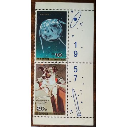 Северная Корея Собака в космосе 1987