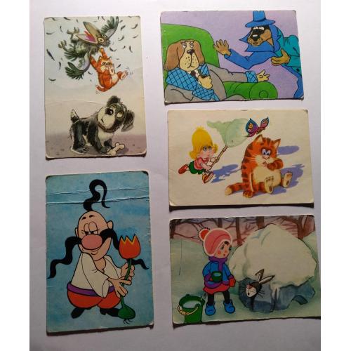 Календарики мультфільми 1990 р.