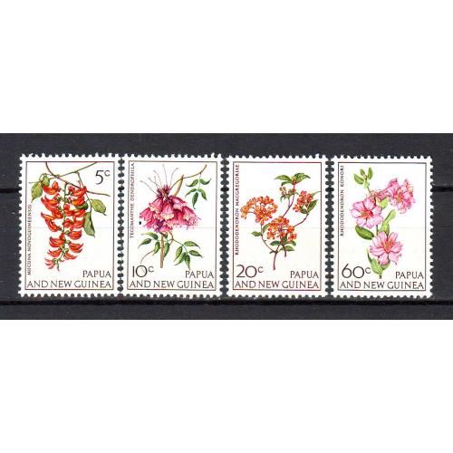 Папуа Новая Гвинея**. 1966г. Цветы